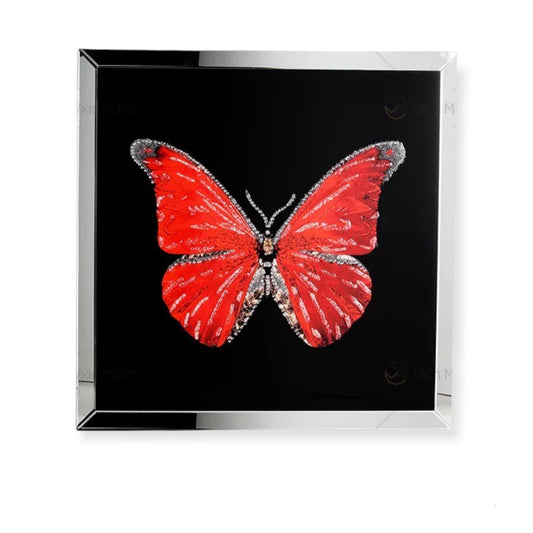Resin butterfly mirror wall art WXMA-58