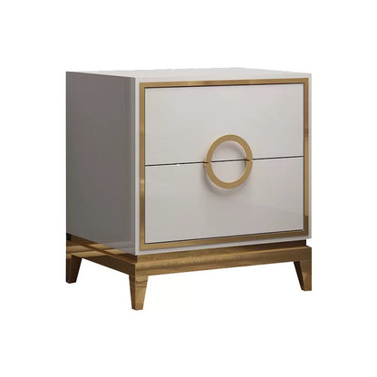 White Unique Bedroom Night Stands