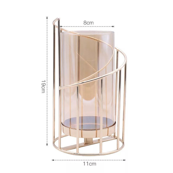 Iron Glass Table Candle Ornaments