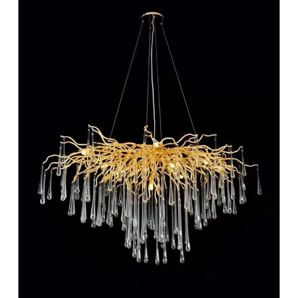 Modern Customized Luxury Crystal Pyramid Chandeliers