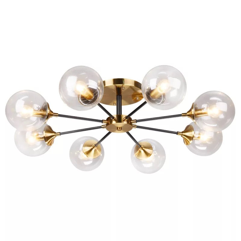 modern lamp magic bean glass gold chandelier