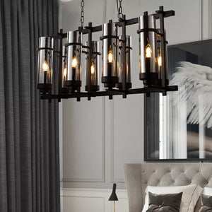 rectangular chandeliers ceiling pendant modern light